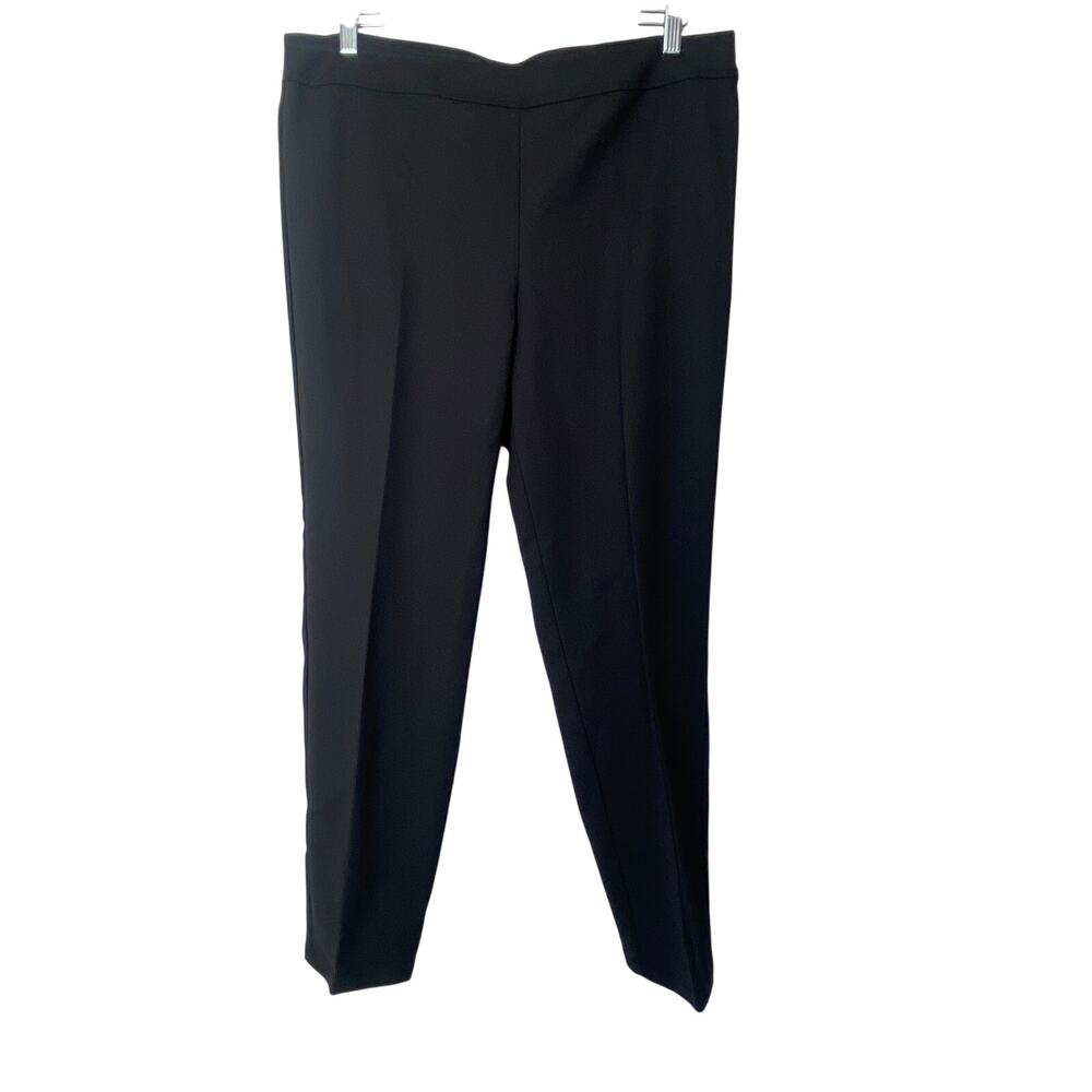 Vince. women pants sz. 6 black wide leg ankle pants 98% Wool 2% Elastane